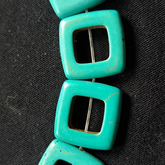 Quality Faux Glass Turquoise Beads 10" Strand CreateJewelry Necklace Earrings JB - Picture 3 of 5